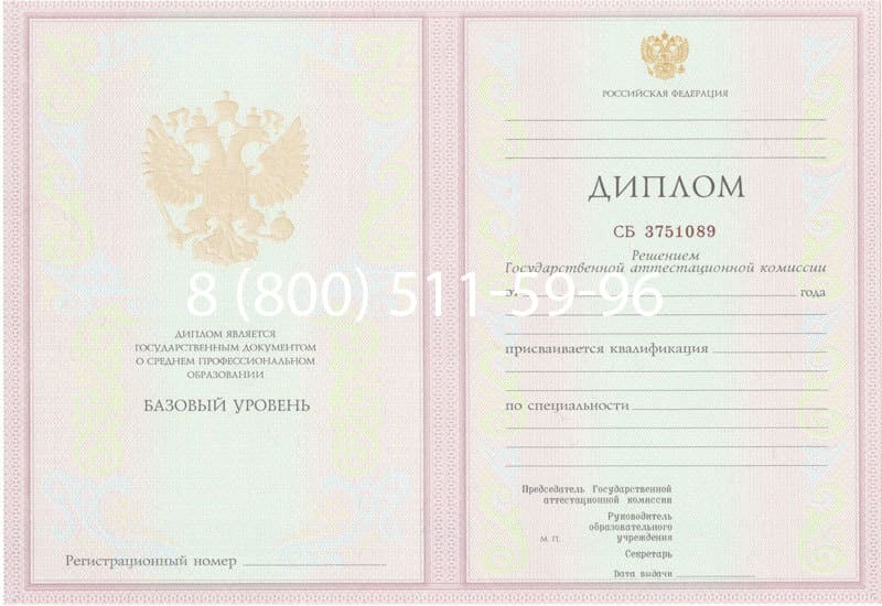 Купить Диплом техникума 2003-2006 годов в Бердске